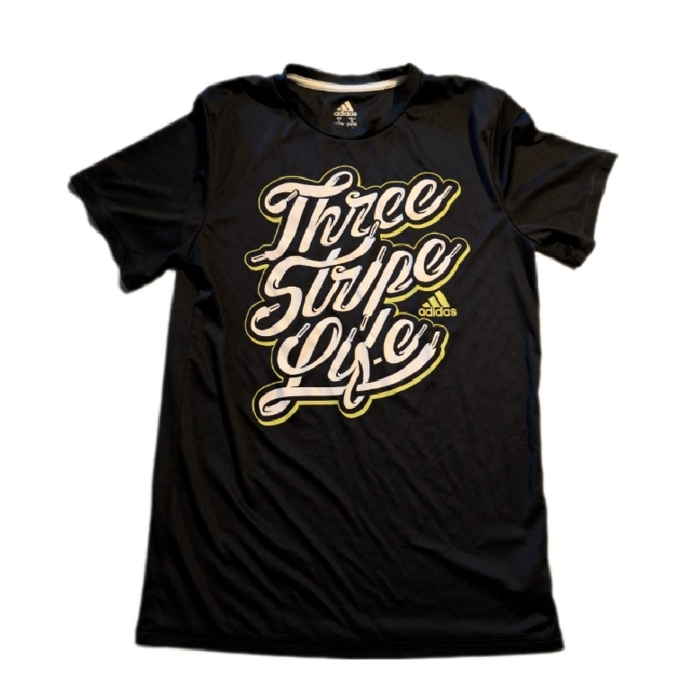 Adidas Black Graphic Men's T-Shirt